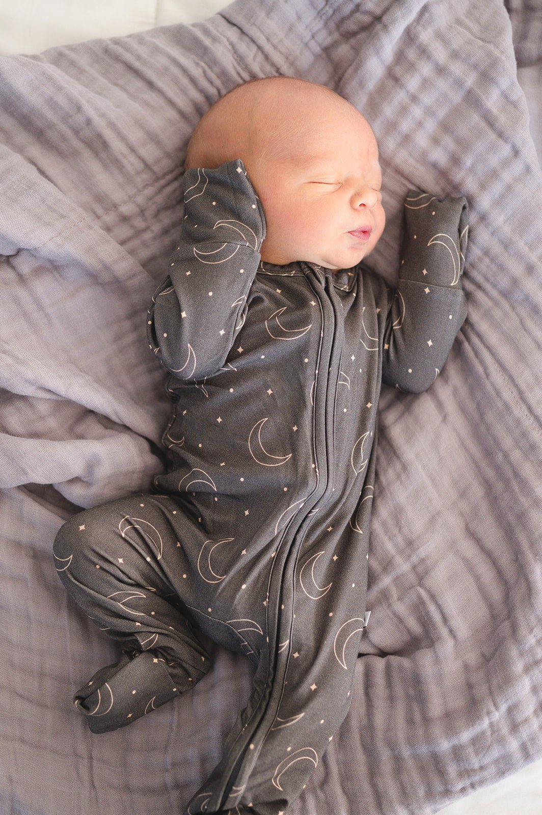 Zipper Romper - Midnight Moon - Harp Angel Boutique