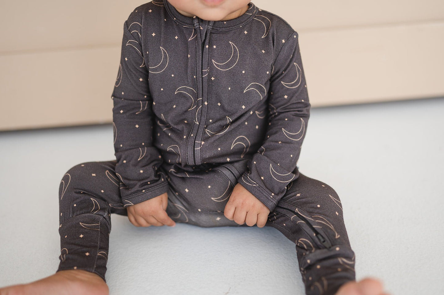 Zipper Romper - Midnight Moon - Harp Angel Boutique