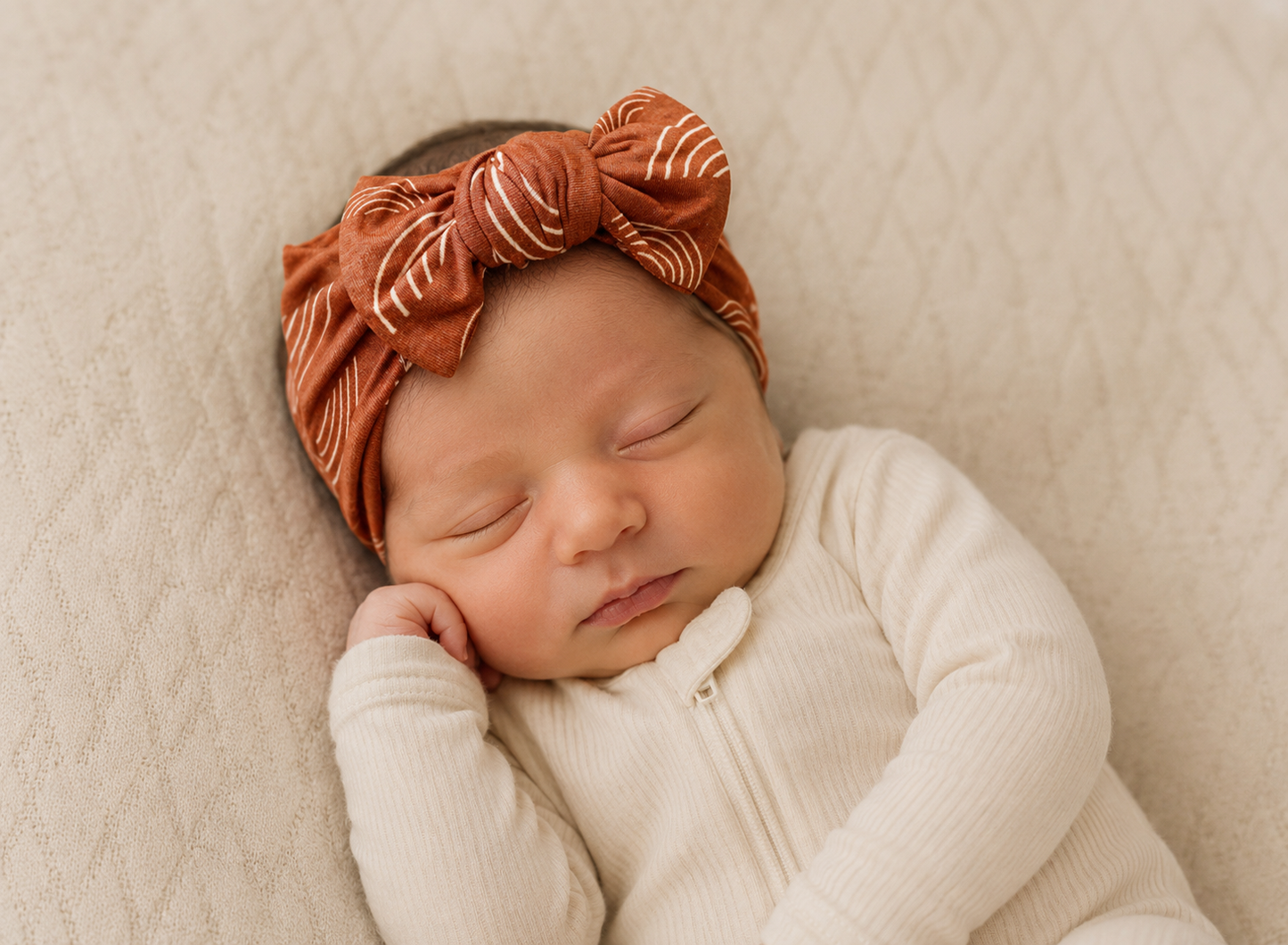 Knotted Headband - Rust Rainbow
