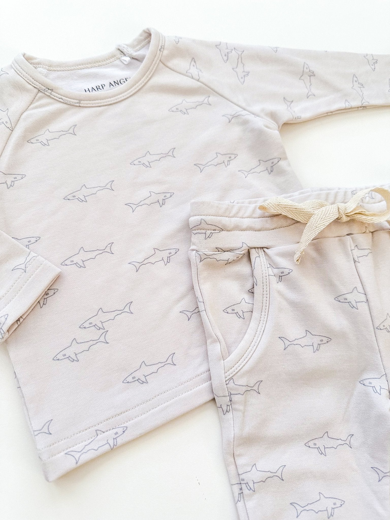 Bamboo Jogger Set - Sharks - Harp Angel Boutique