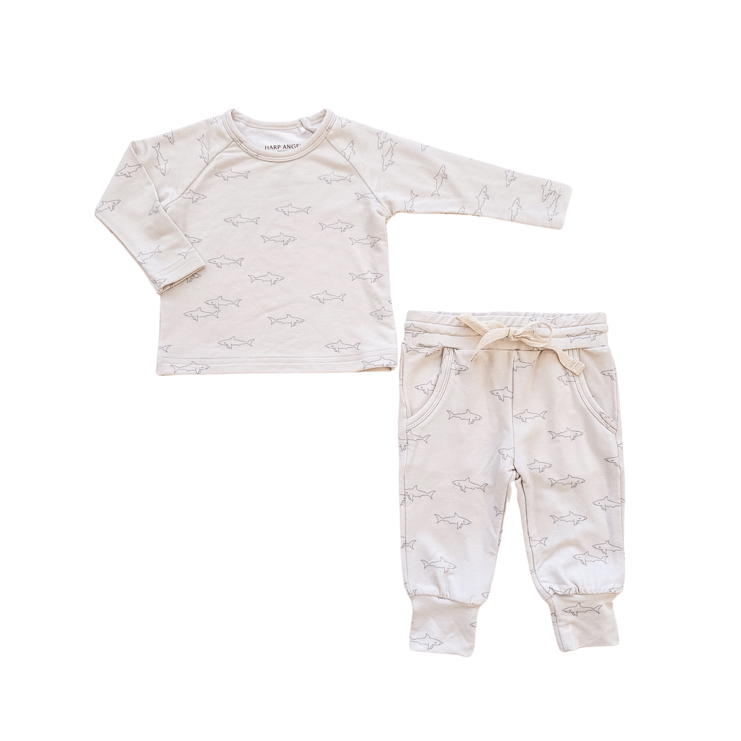 Bamboo Jogger Set - Sharks - Harp Angel Boutique