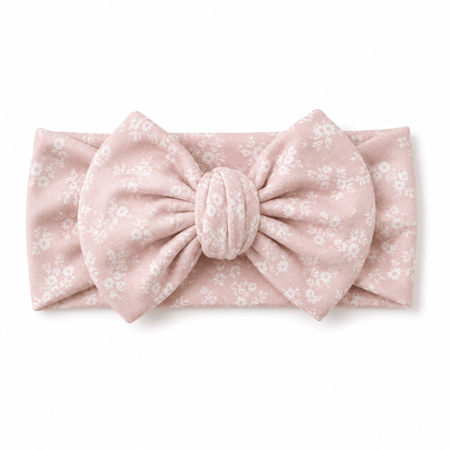 Blush Blossoms Top Knot Baby Headband - Harp Angel Boutique