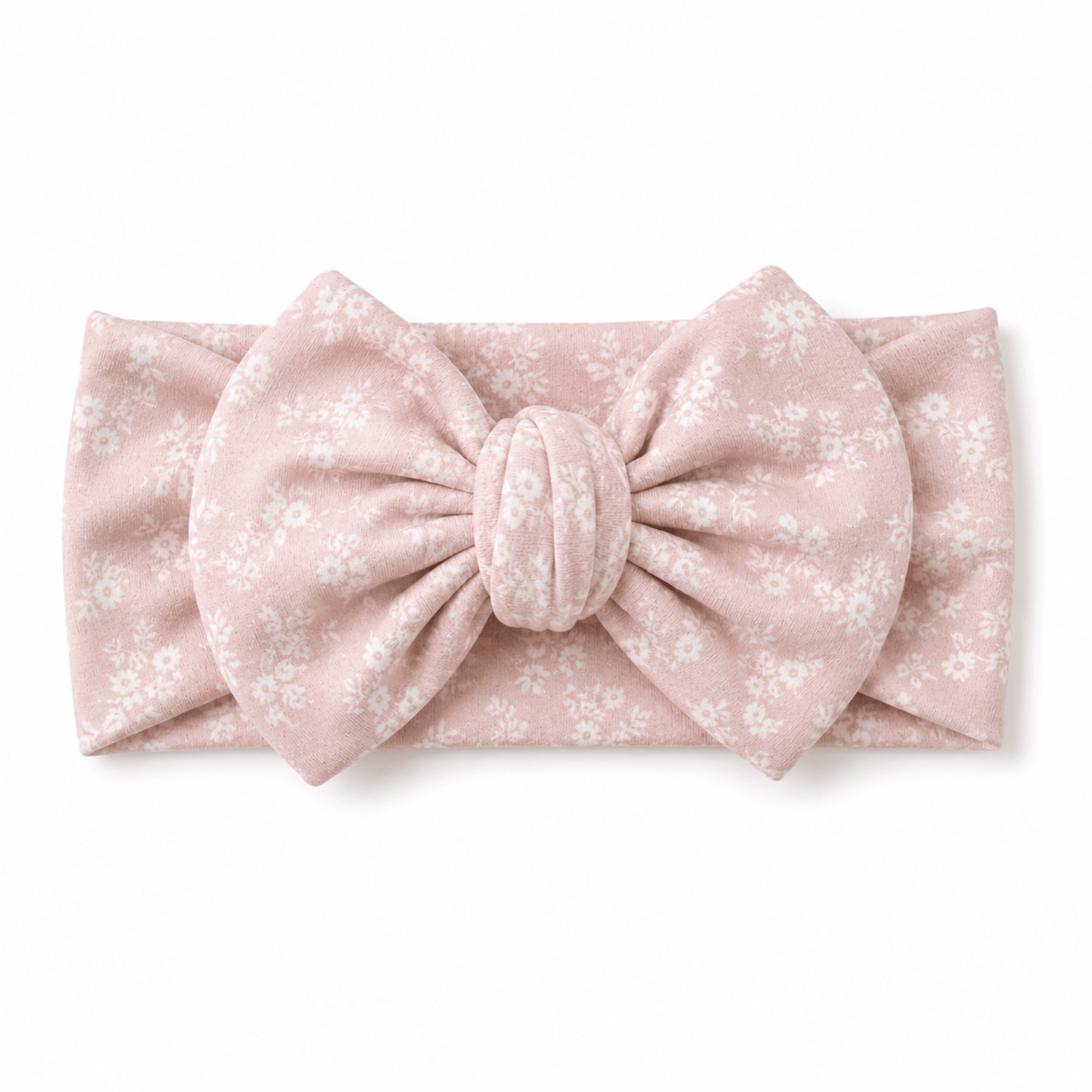 Blush Blossoms Top Knot Baby Headband - Harp Angel Boutique
