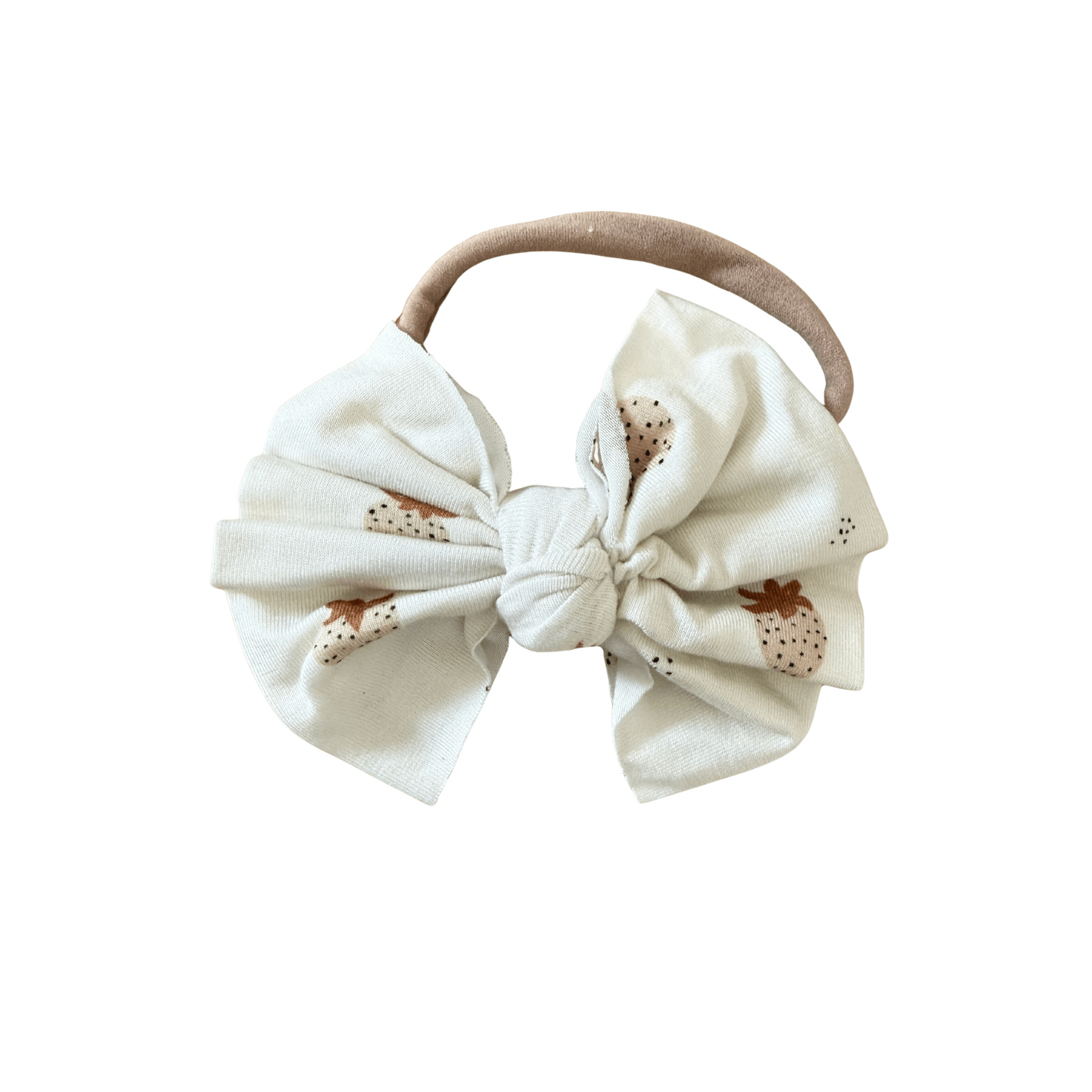 Boho Strawberry One Size Knot Bow Headband - Harp Angel Boutique