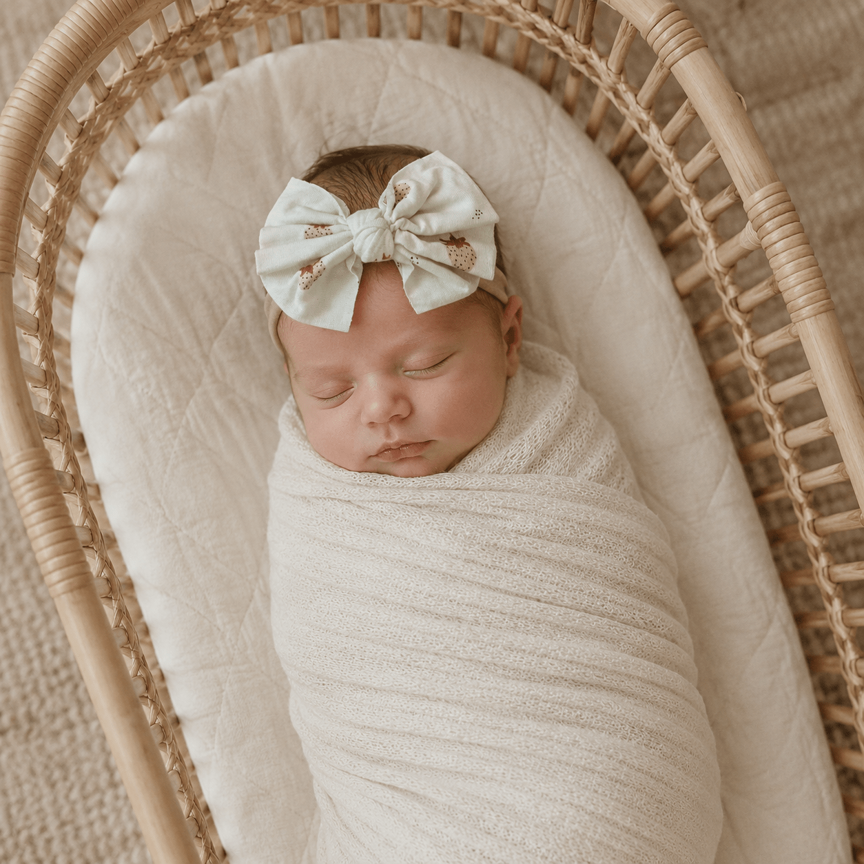 Boho Strawberry One Size Knot Bow Headband - Harp Angel Boutique