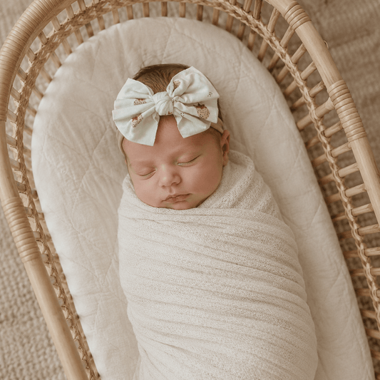 Boho Strawberry One Size Knot Bow Headband - Harp Angel Boutique