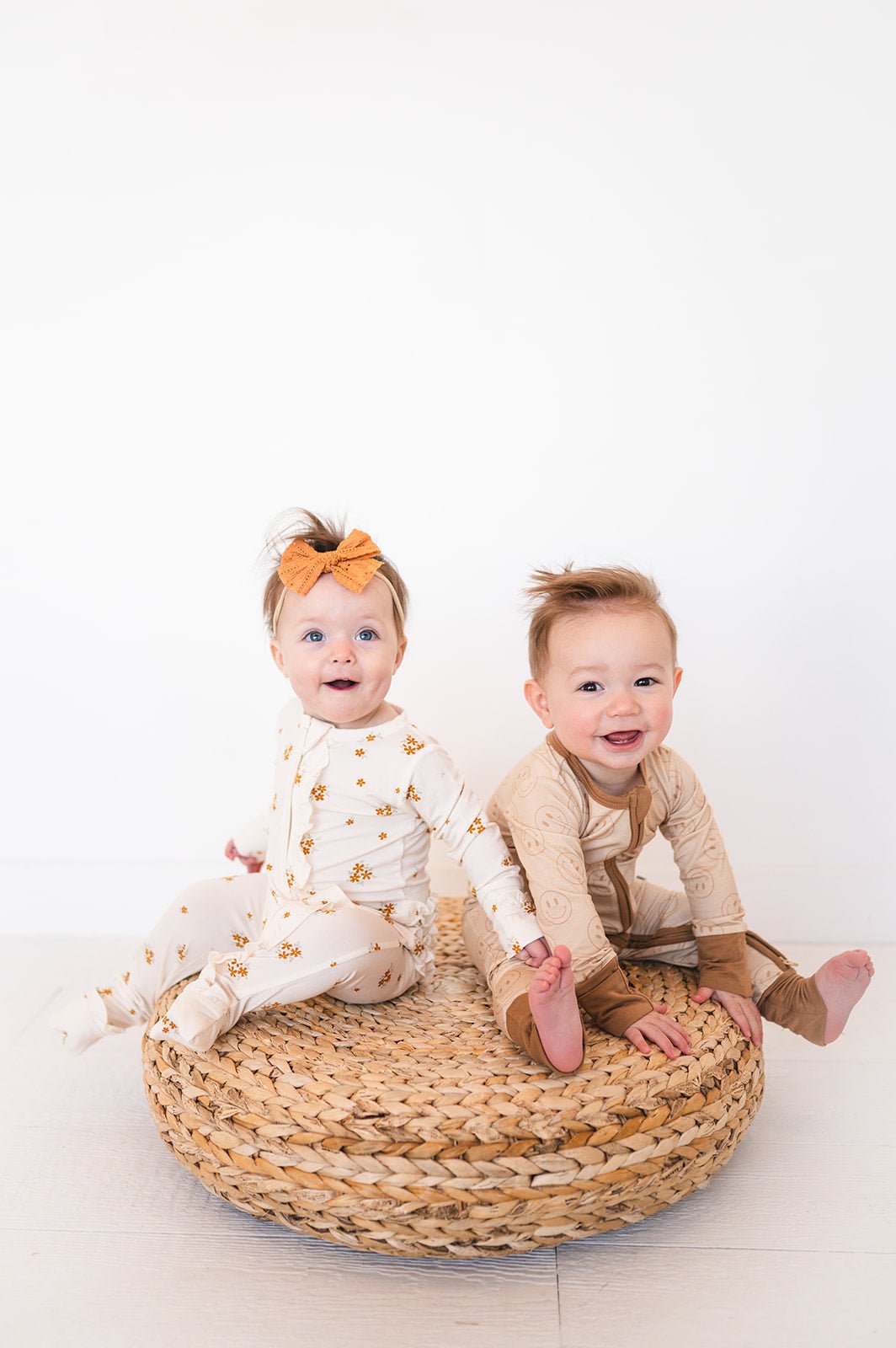 Bow Headband - Caramel Eyelet - Harp Angel Boutique