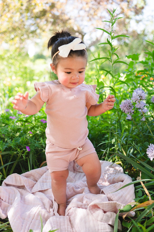 Knot Bow Headband - White - Harp Angel Boutique