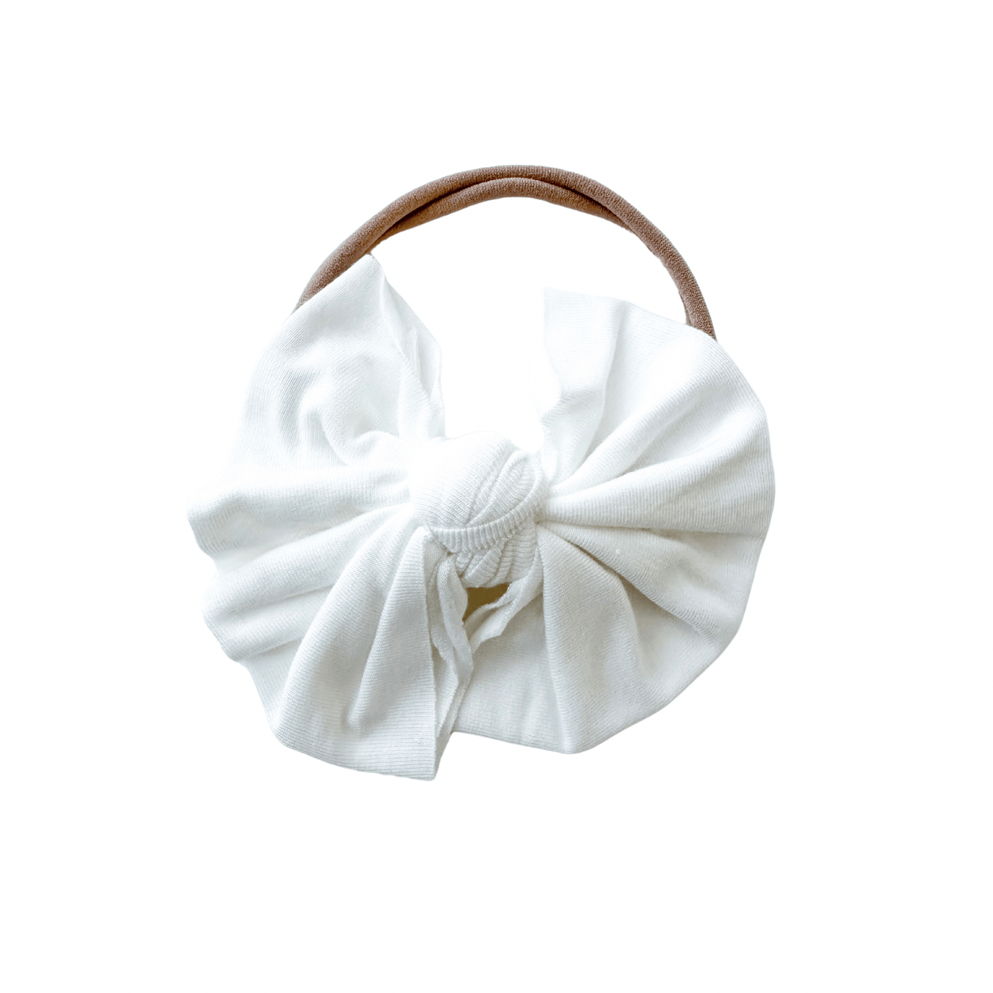 Knot Bow Headband - White - Harp Angel Boutique