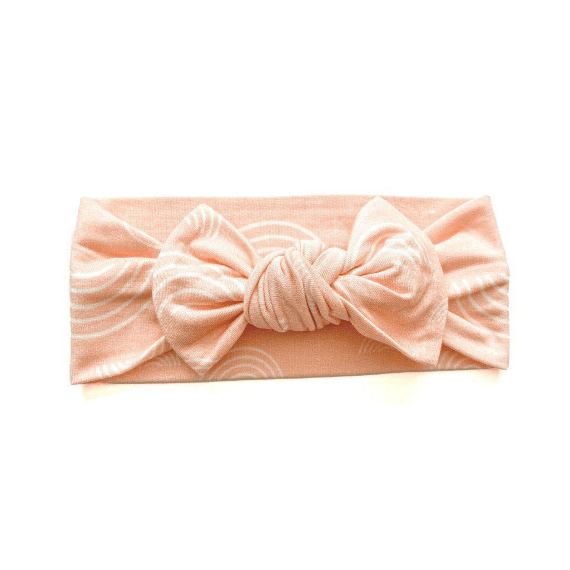 Knotted Headband - Blush Rainbow - Harp Angel Boutique