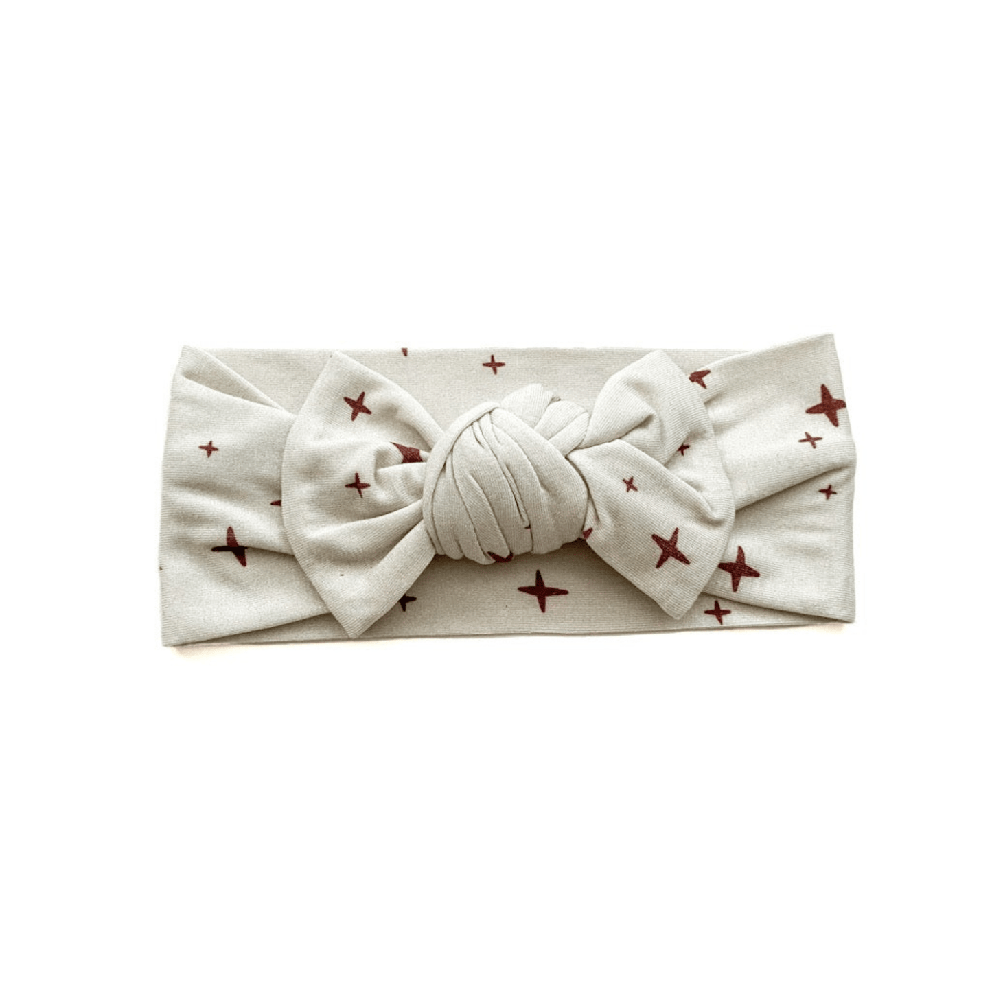 Knotted Headband - Brown Stars - Harp Angel Boutique