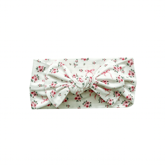 Knotted Headband - Cottage Floral - Harp Angel Boutique
