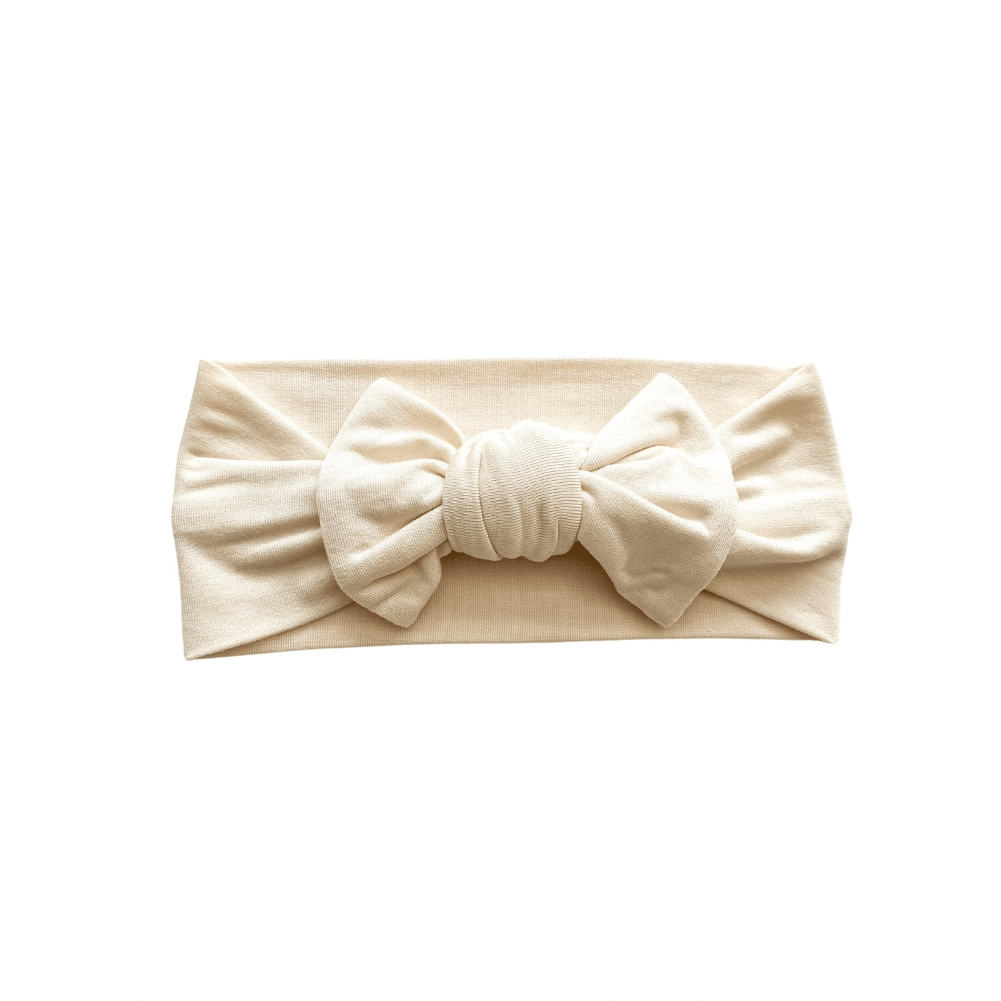 Knotted Headband - Cream - Harp Angel Boutique