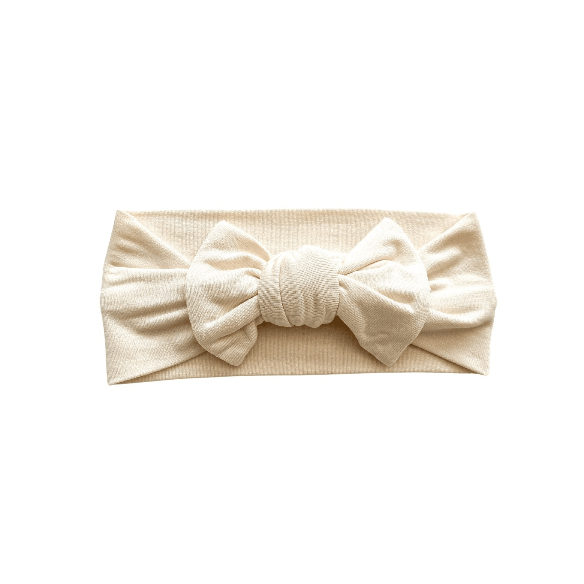 Knotted Headband - Cream - Harp Angel Boutique