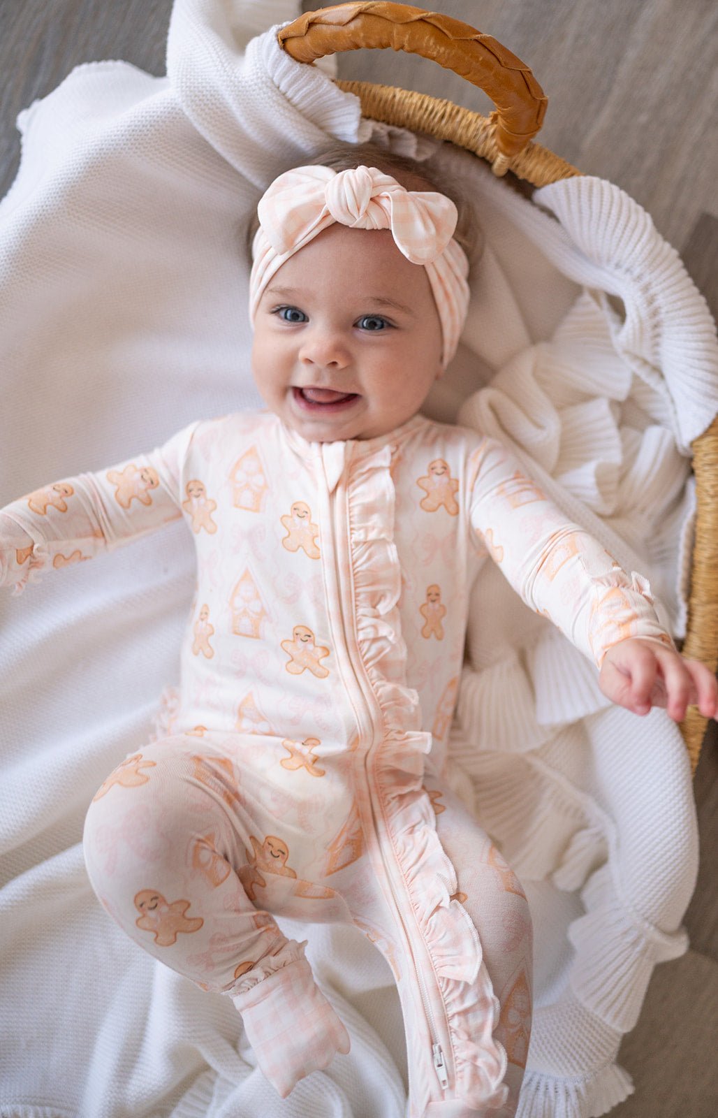 Knotted Headband - Gingerbread Dreams - Harp Angel Boutique