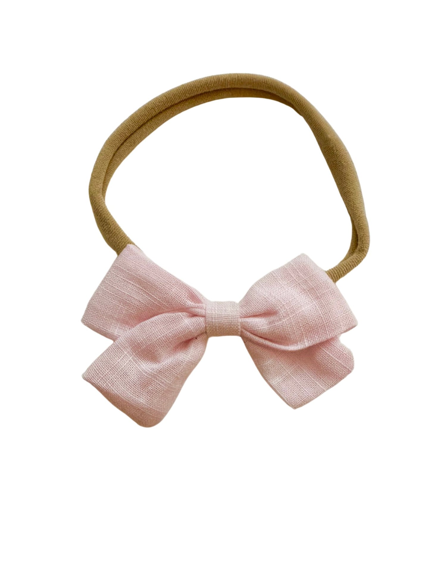 Light Pink Bow Headband - Harp Angel Boutique