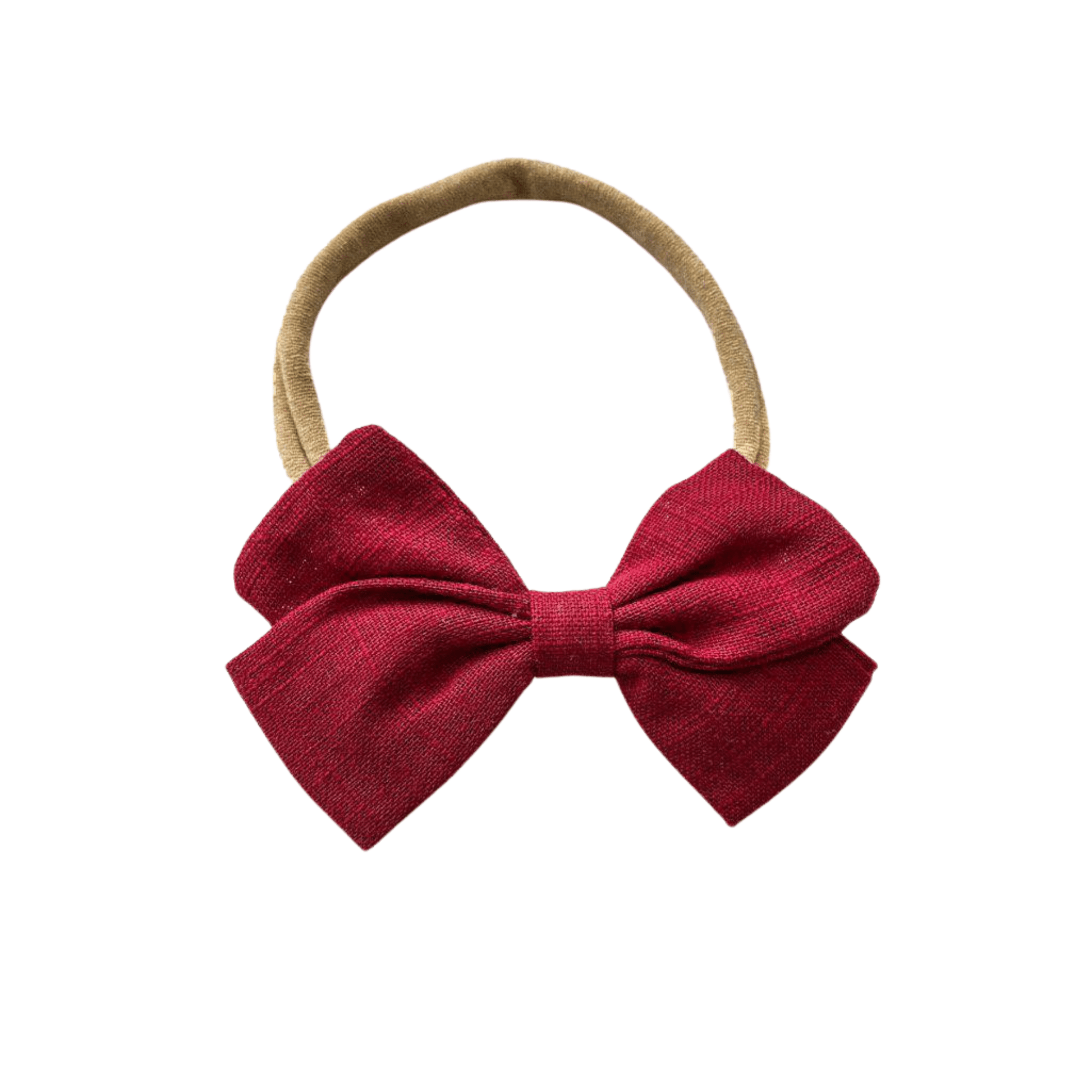 Maroon Bow Headband - Harp Angel Boutique