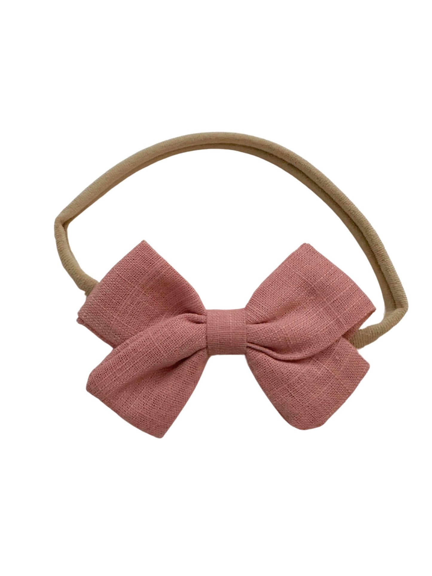 Mauve Bow Headband - Harp Angel Boutique