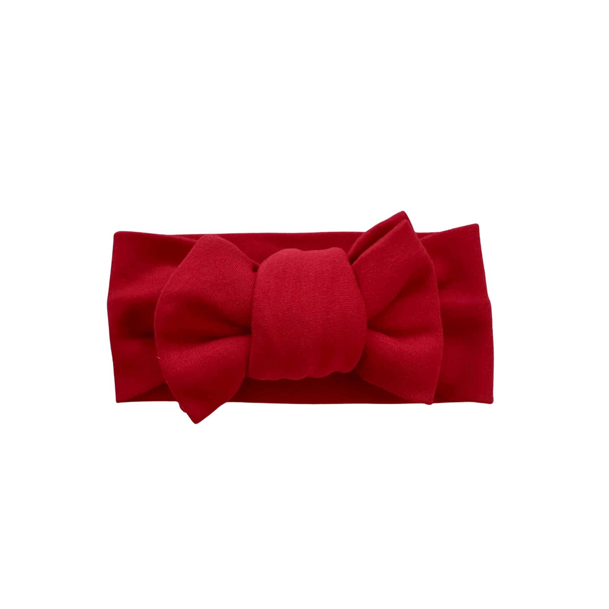 Oversized Top Knot Headband - Red - Harp Angel Boutique