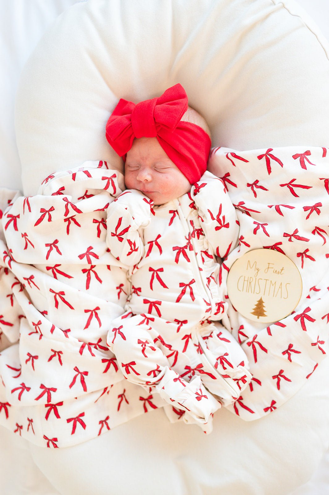 Oversized Top Knot Headband - Red - Harp Angel Boutique