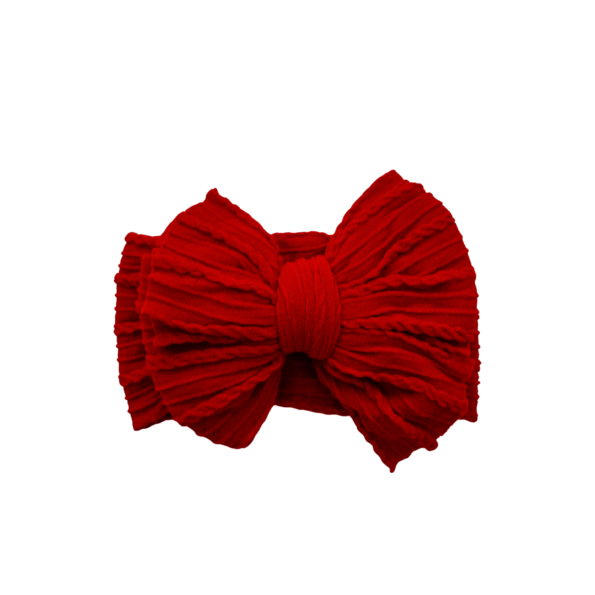 Oversized Top Knot Headband - Red Nylon - Harp Angel Boutique