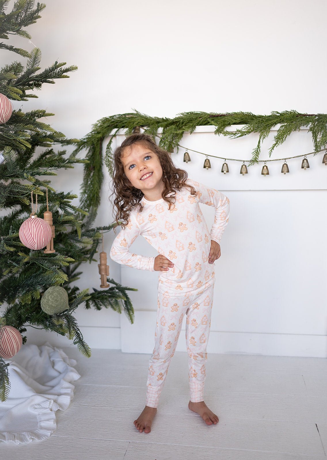 Two - Piece Pajama Set - Gingerbread Dreams - Harp Angel Boutique