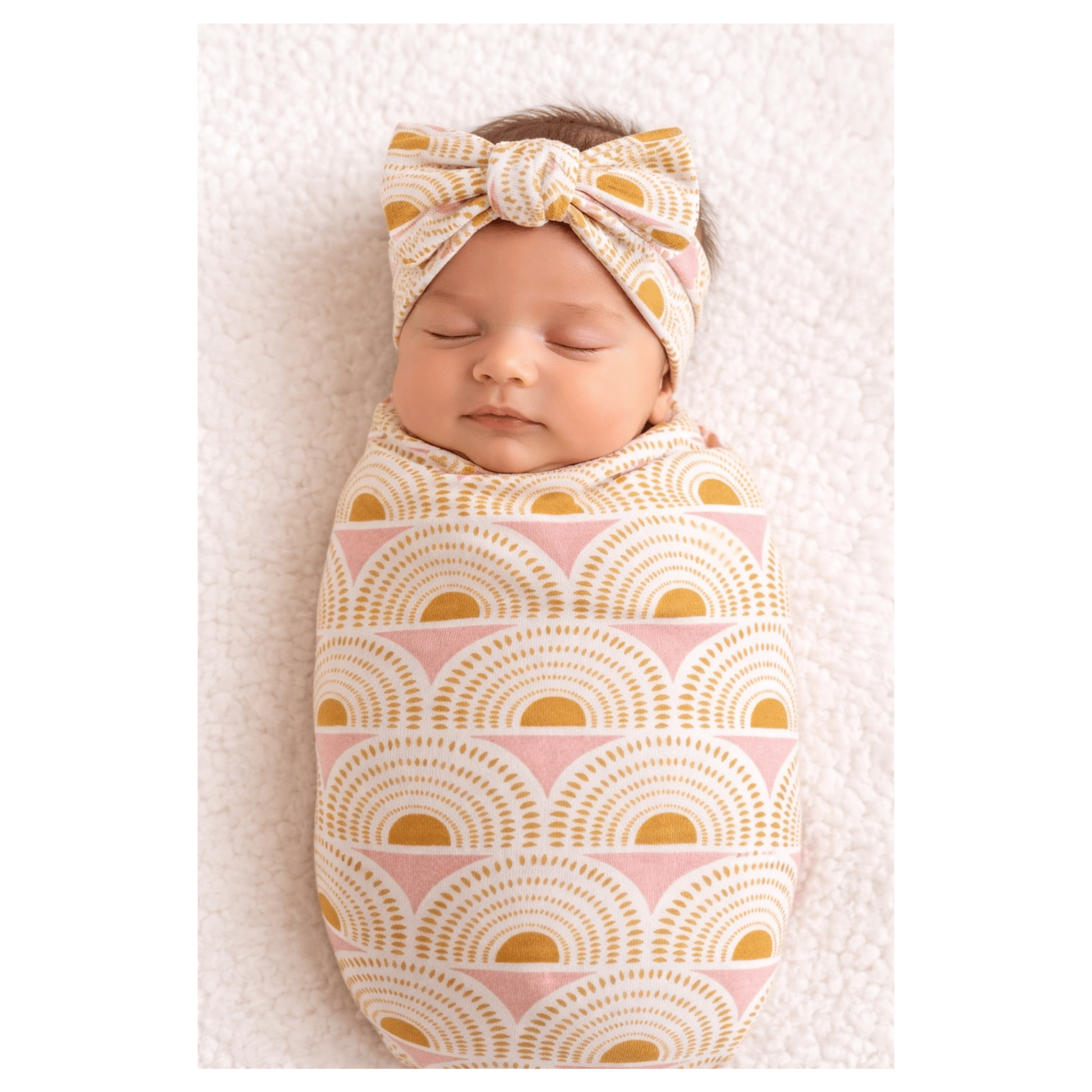 Vintage Sunshine Bamboo Baby Stretch Swaddle Blanket - Harp Angel Boutique