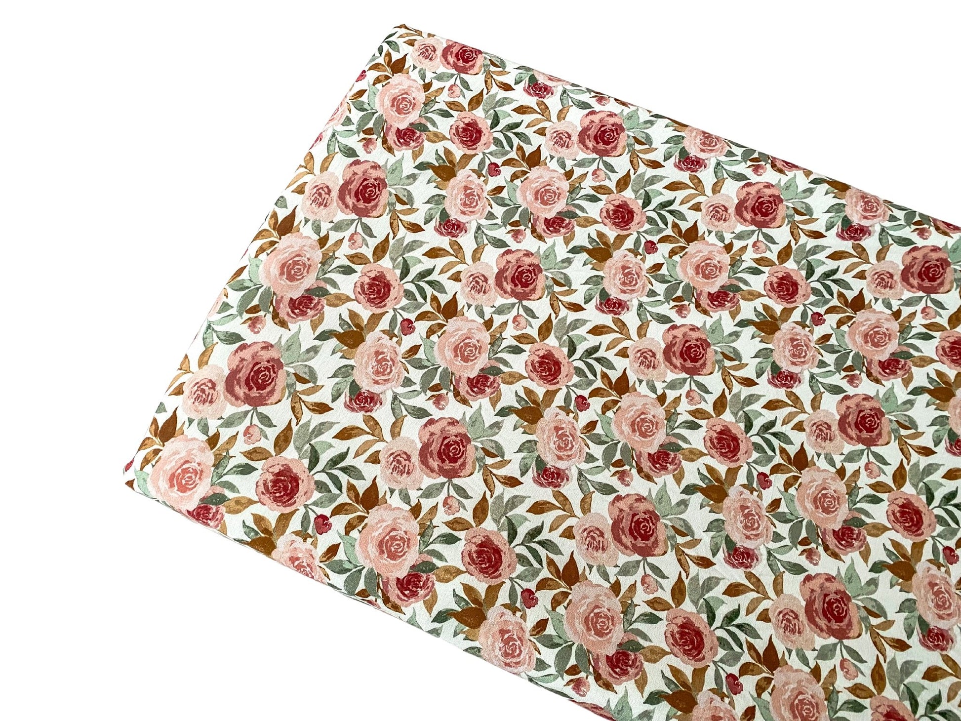 Bamboo Premium Changing Pad Cover - Dusty Pink Floral - Harp Angel Boutique