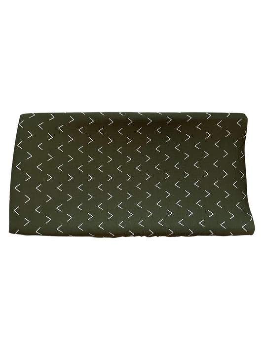 Bamboo Premium Changing Pad Cover - Green Arrow - Harp Angel Boutique