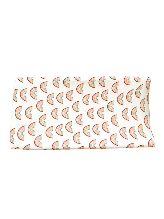 Bamboo Premium Changing Pad Cover - Neutral Rainbow - Harp Angel Boutique