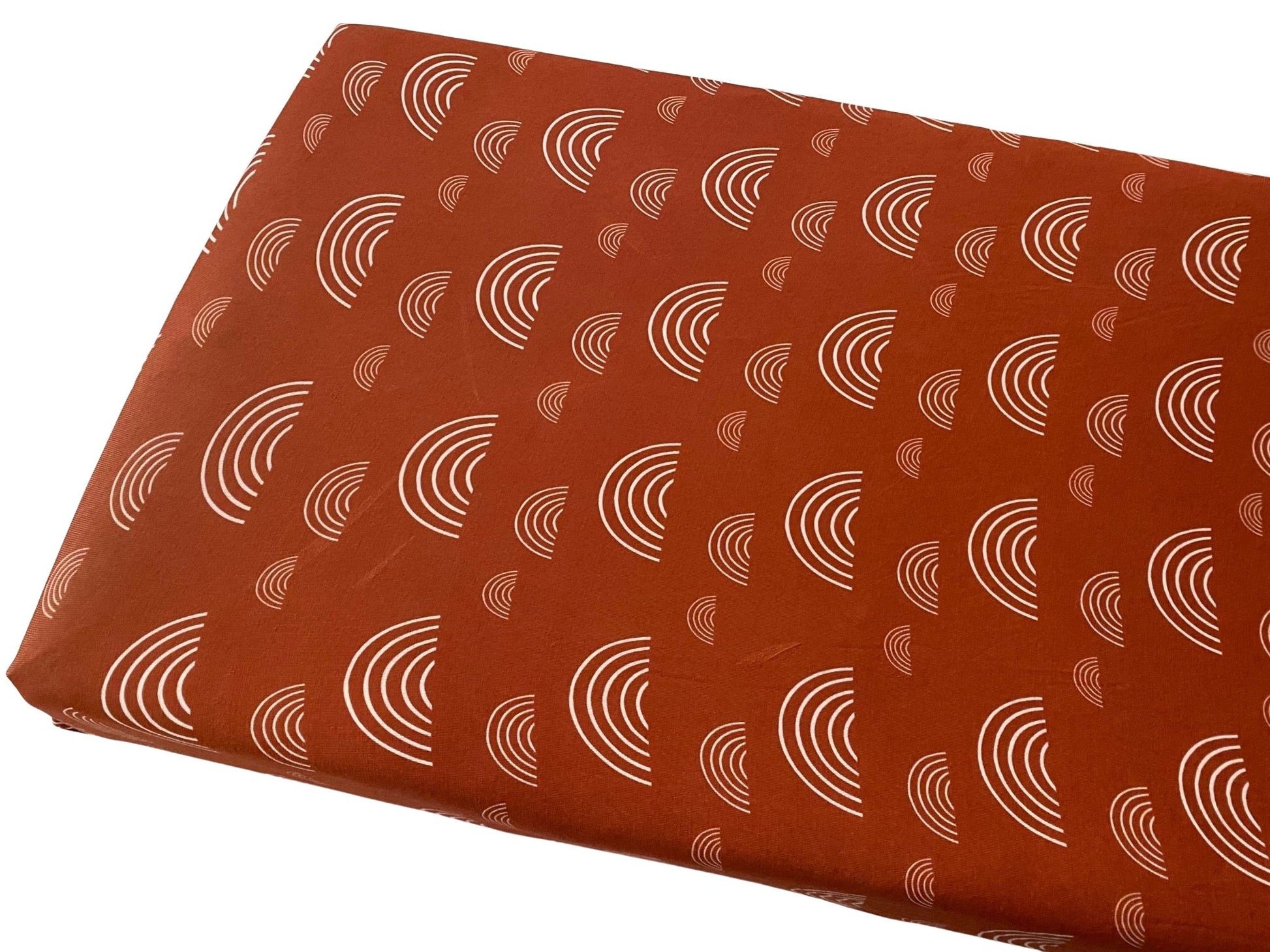 Bamboo Premium Changing Pad Cover - Rust Rainbow - Harp Angel Boutique