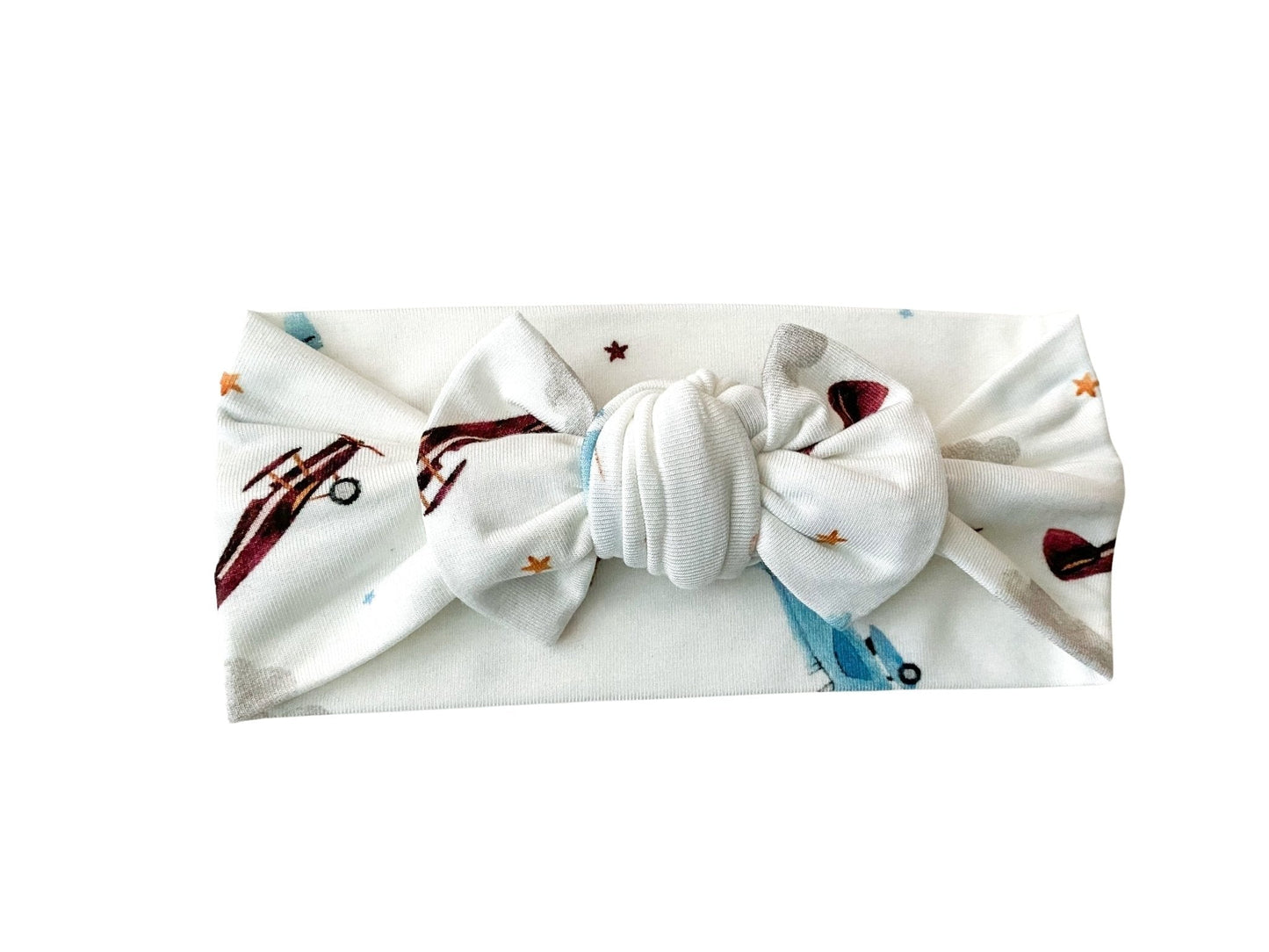 Bamboo Stretch Swaddle - Vintage Airplane - Harp Angel Boutique
