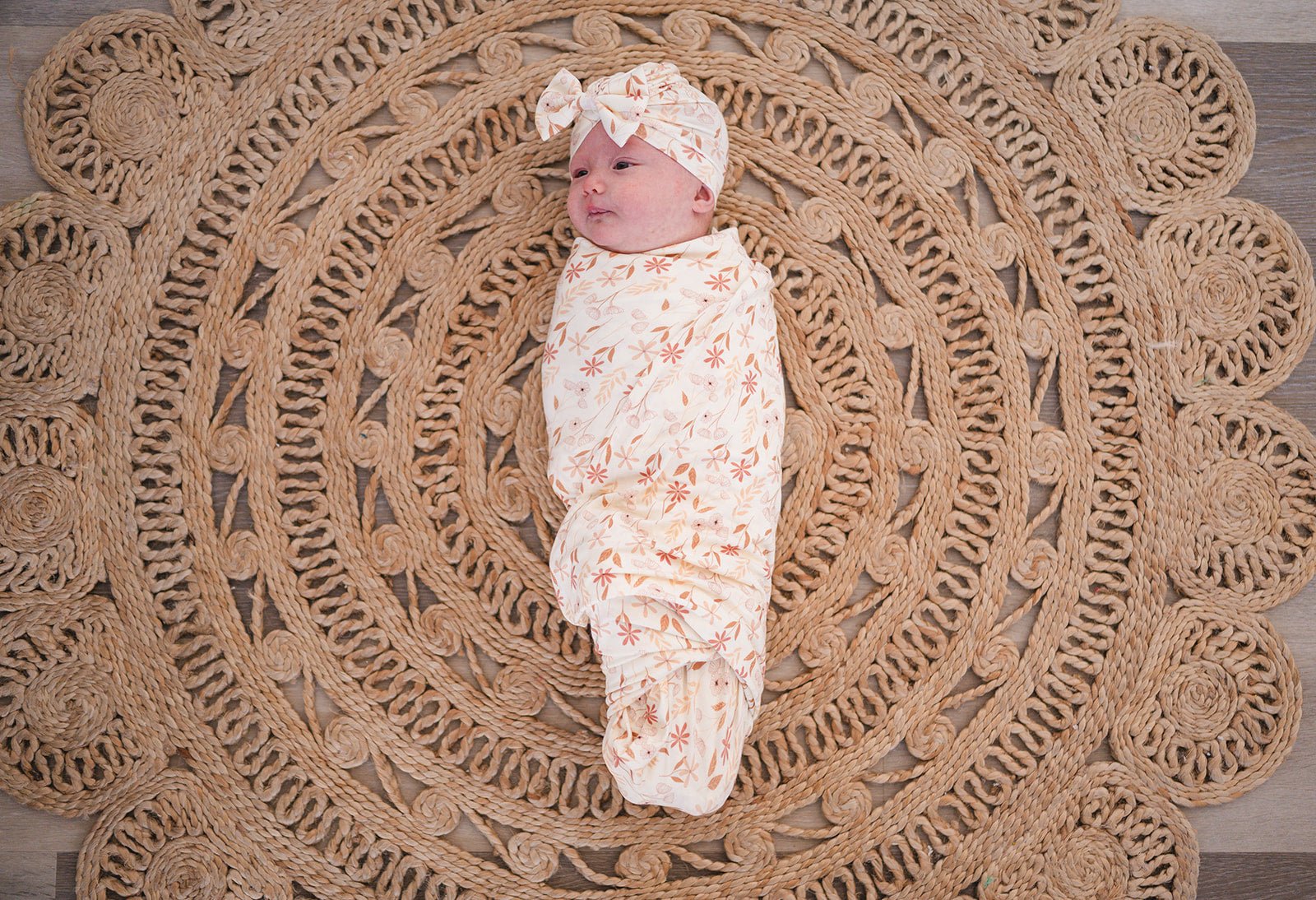 Bamboo Stretch Swaddle - Wildflower - Harp Angel Boutique