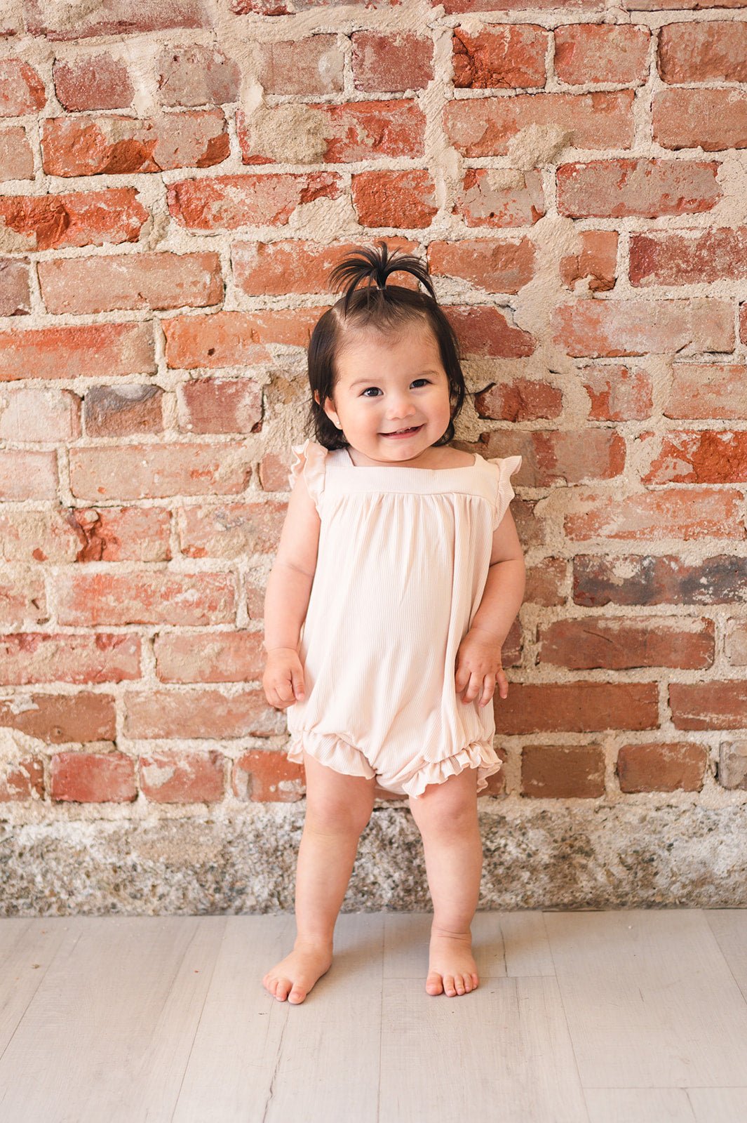 Blush Ribbed Romper Outfit - Harp Angel Boutique