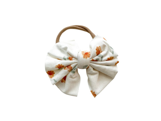 Falling Floral Knot Bow Headband - Harp Angel Boutique