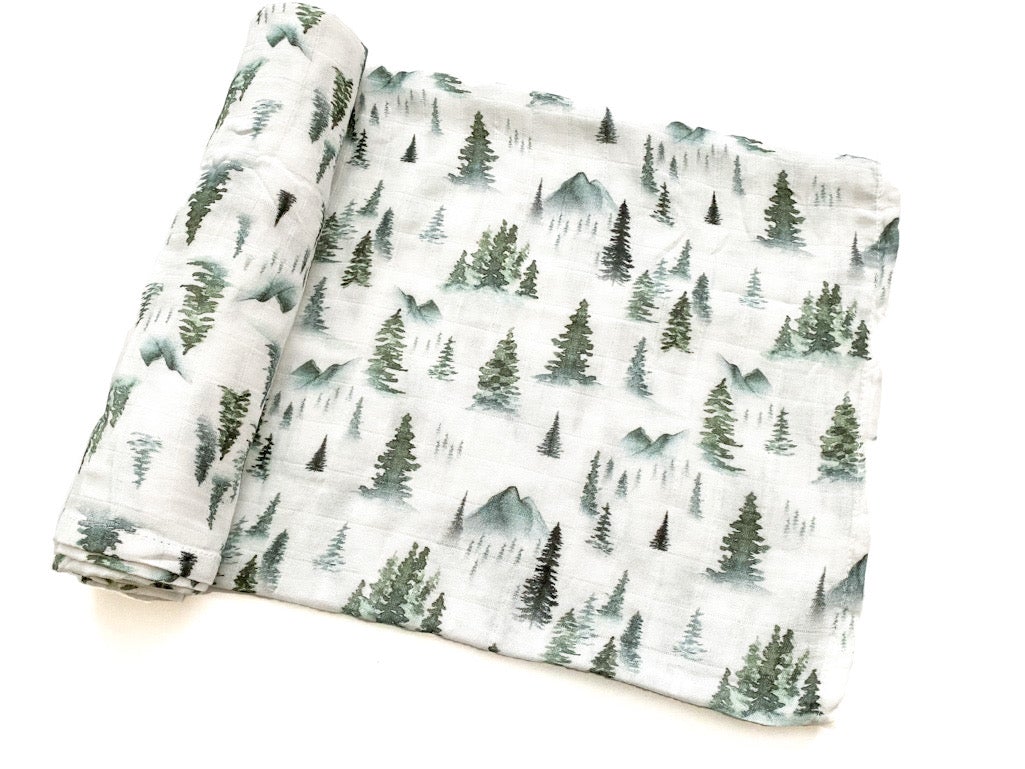 Green 2024 muslin swaddle