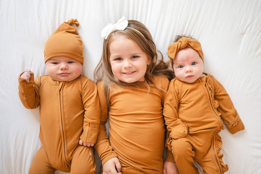 Knot Hat - Caramel Ribbed - Harp Angel Boutique