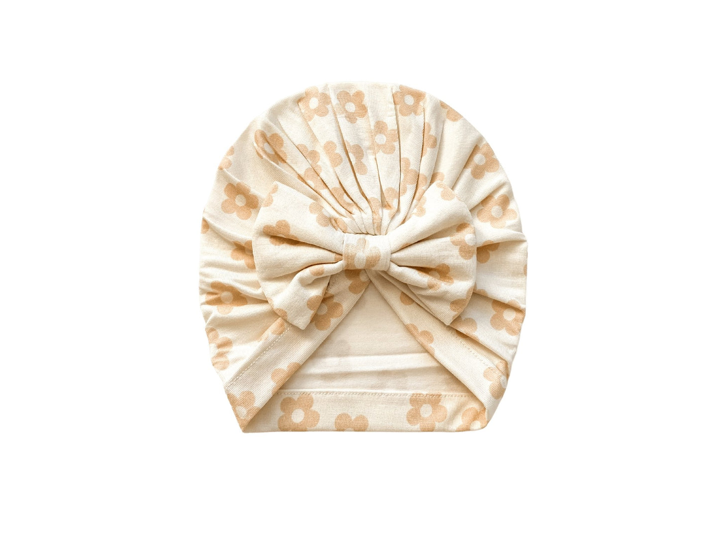 Bow Hat in Blush Daisy Design - Harp Angel Boutique - Harp Angel Boutique