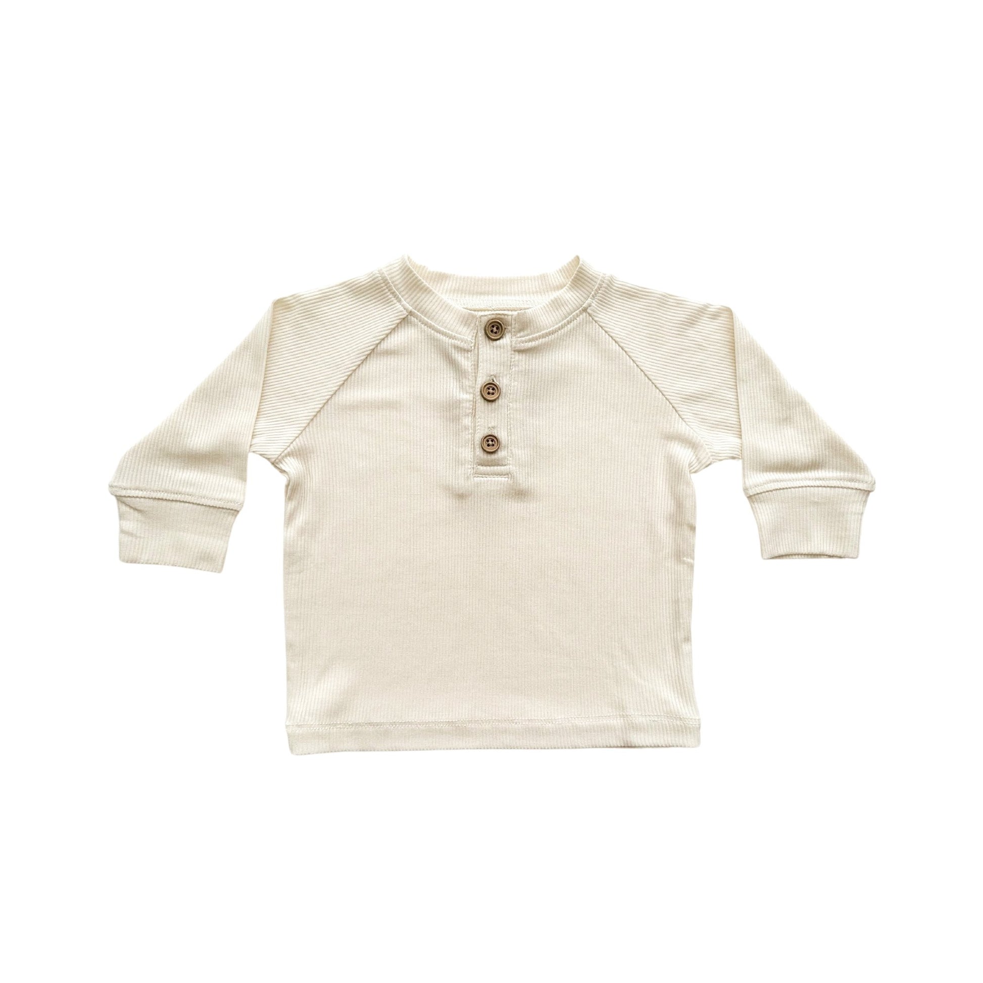 Long Sleeve Shirt - Cream - Harp Angel Boutique