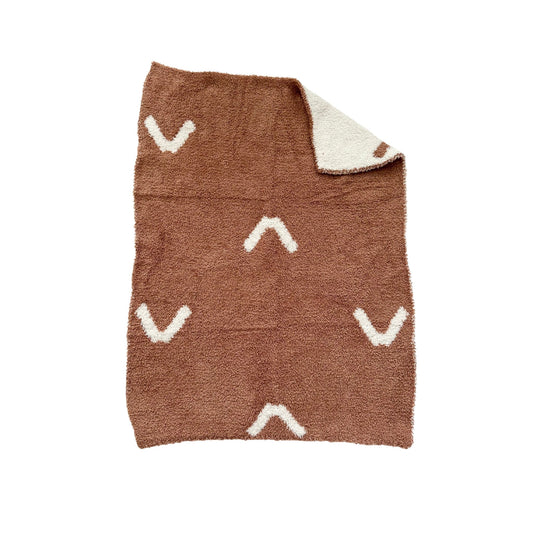 Mini Blanket - Arrow Caramel/Cream - Harp Angel Boutique