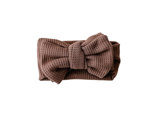 Mocha Waffle Head Wrap Headband - Harp Angel Boutique