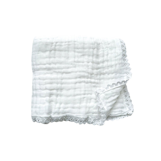 Muslin Quilt - White Lace - Harp Angel Boutique