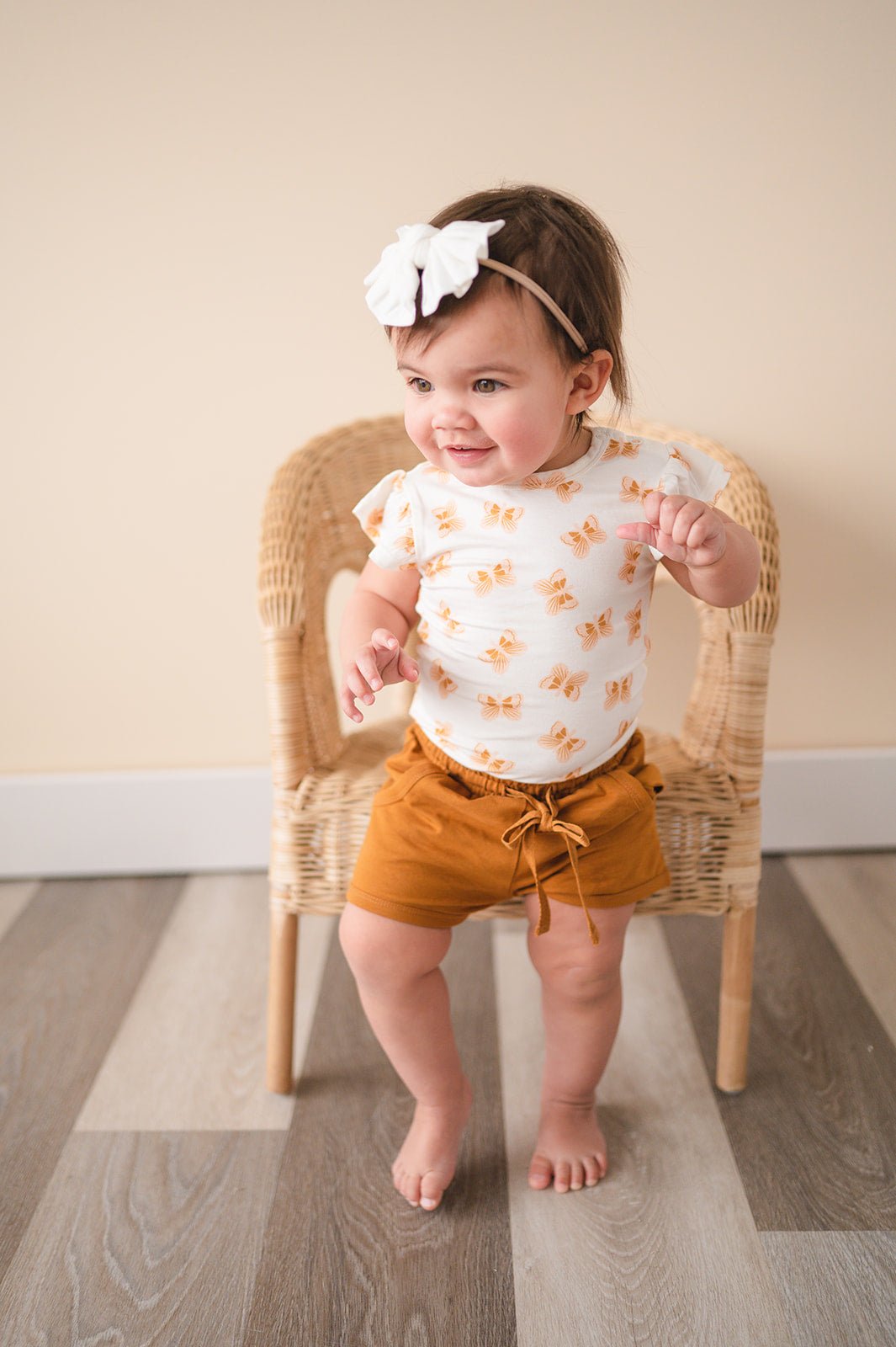 Organic Shorts - Caramel - Harp Angel Boutique