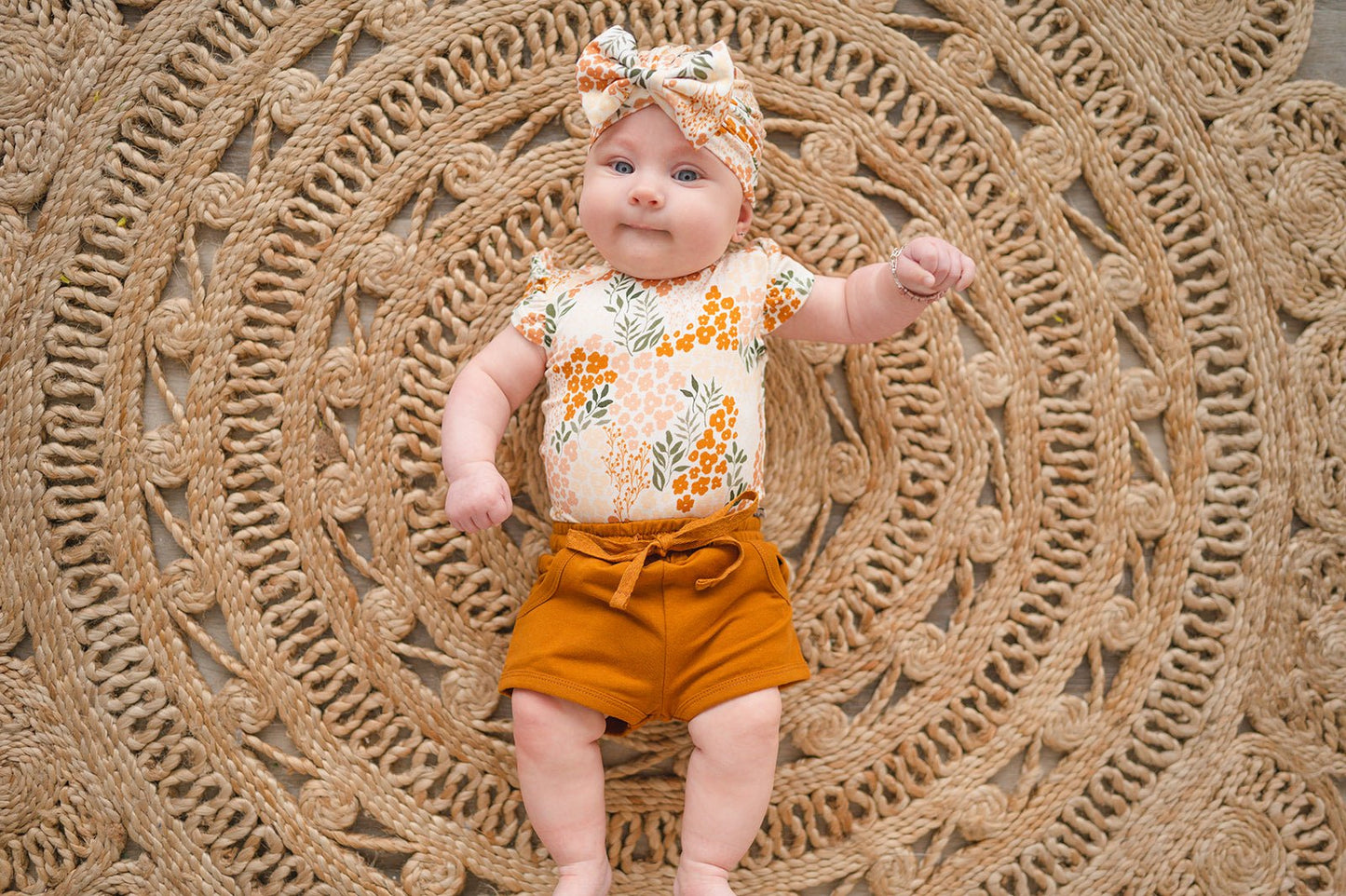 Organic Shorts - Caramel - Harp Angel Boutique