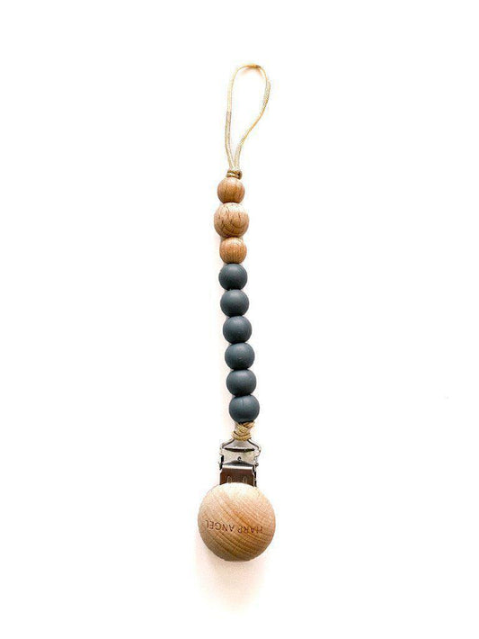 Pacifier Clip Harper (Iron) - Harp Angel Boutique