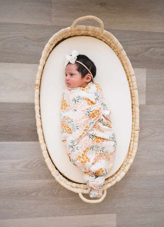 Spring Bloom Muslin Swaddle Blanket - Harp Angel Boutique