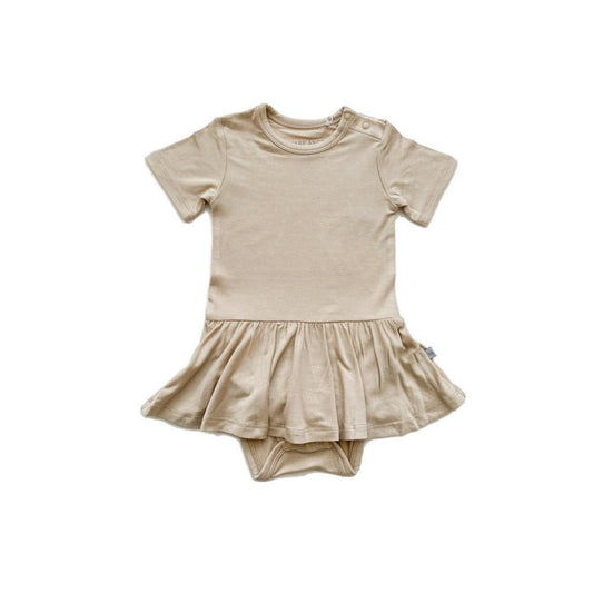 Twirl Skirt Bodysuit - Tan - Harp Angel Boutique