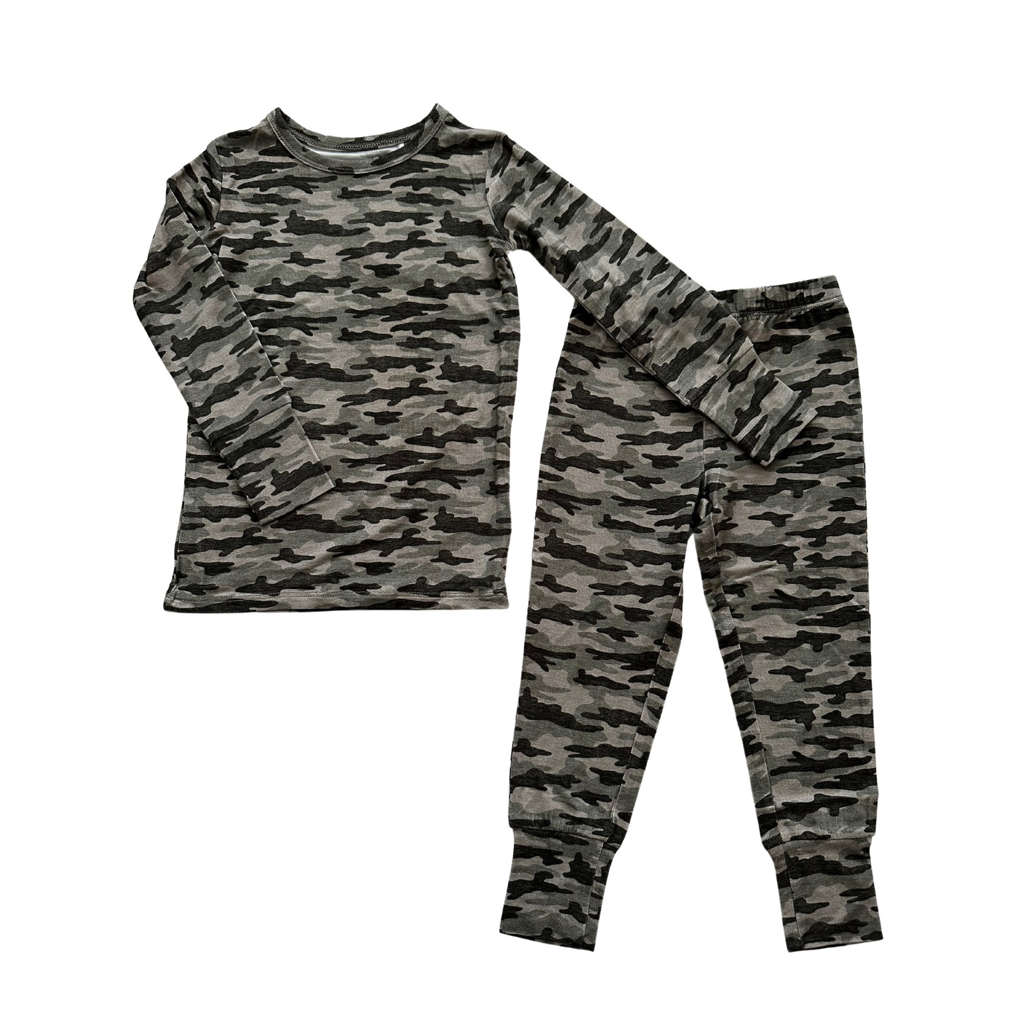 Two Piece Pajama Set Camo