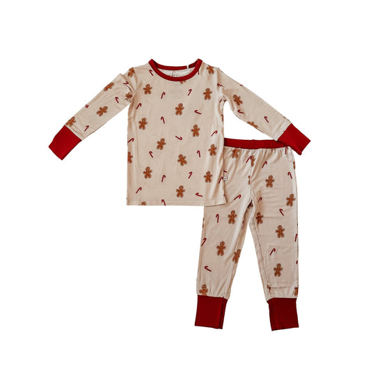 Two-Piece Pajama Set - Gingerbread - Harp Angel Boutique