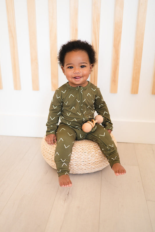 Zipper Romper - Green Arrow - Harp Angel Boutique